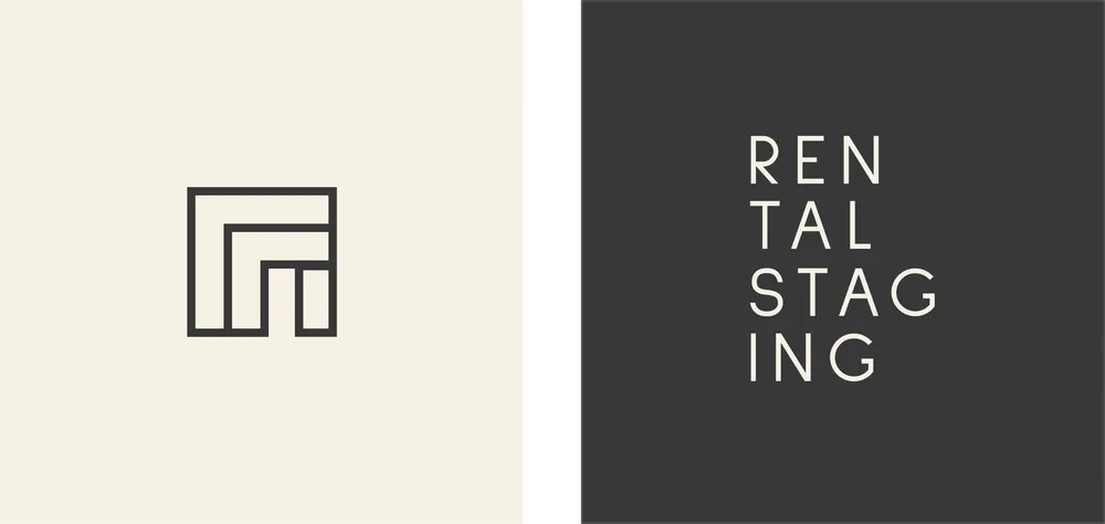 Rental Staging logo and monogram