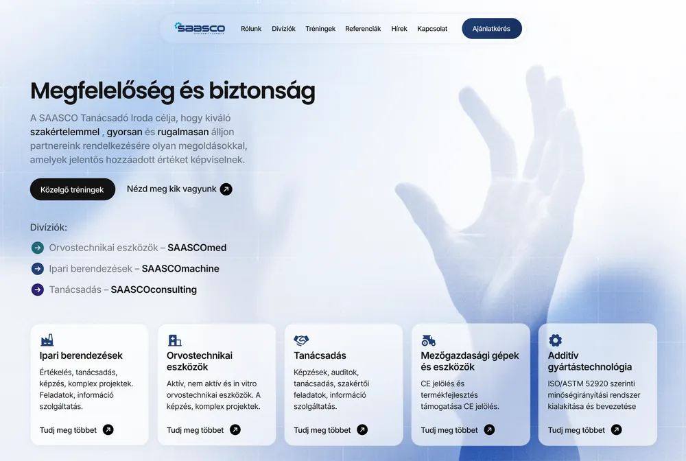 SaaS marketing website design